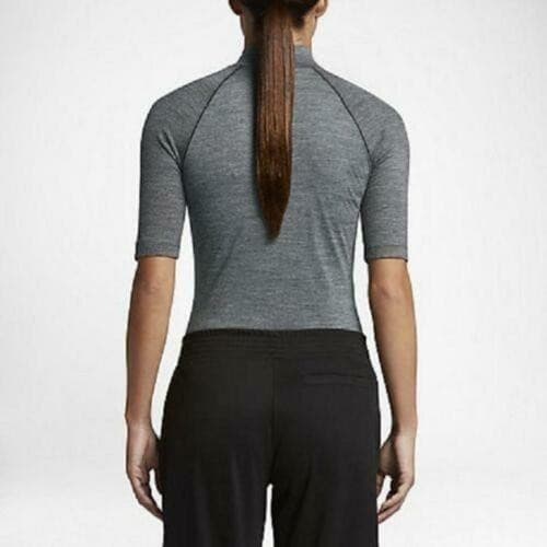 Nike Women's Merino Wool Short Sleeve Banded Polo Shirt Grey Small $95 Value - Thumbnail 2