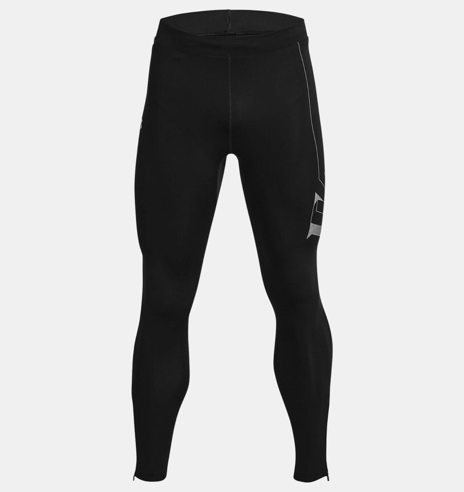Under Armour Men's Heatgear Compression Graphic Print Leggings Black Medium - Thumbnail 8