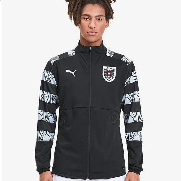 Puma Men's Austria National Team Stadium Drycell Training Track Jacket Black 2XL - Thumbnail 4