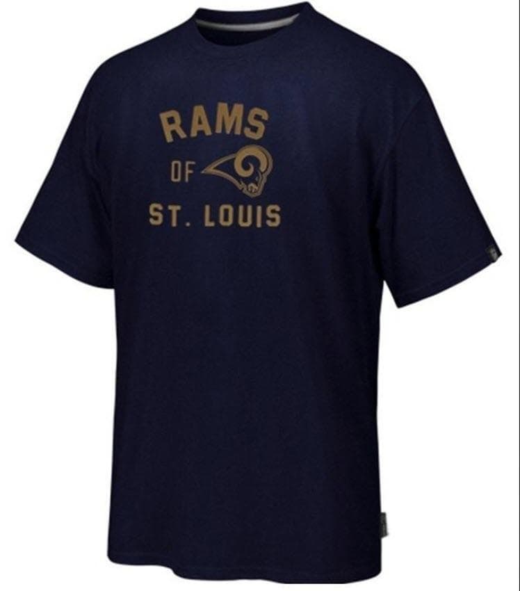 Nike Men's Los Angeles Rams Legacy Cotton Short Sleeve T-shirt Blue St. Louis - Thumbnail 5
