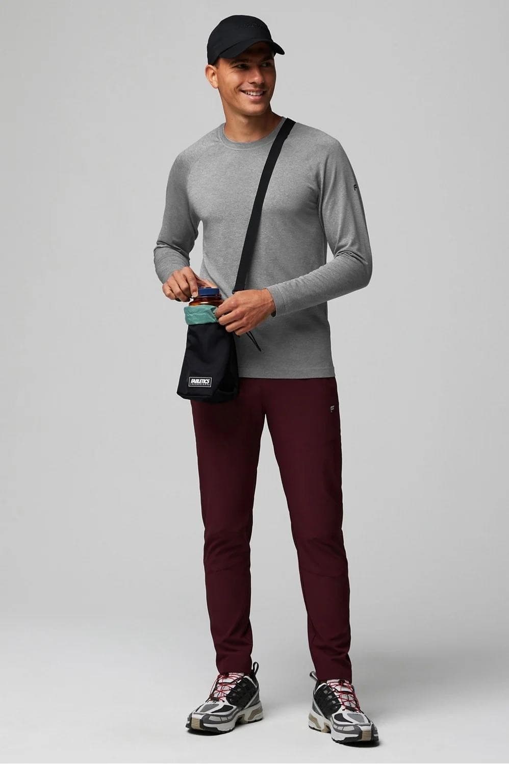 Fabletics Men's The Training Day Performance Long Sleeve T-shirt 2XL $67 Value - Thumbnail 3