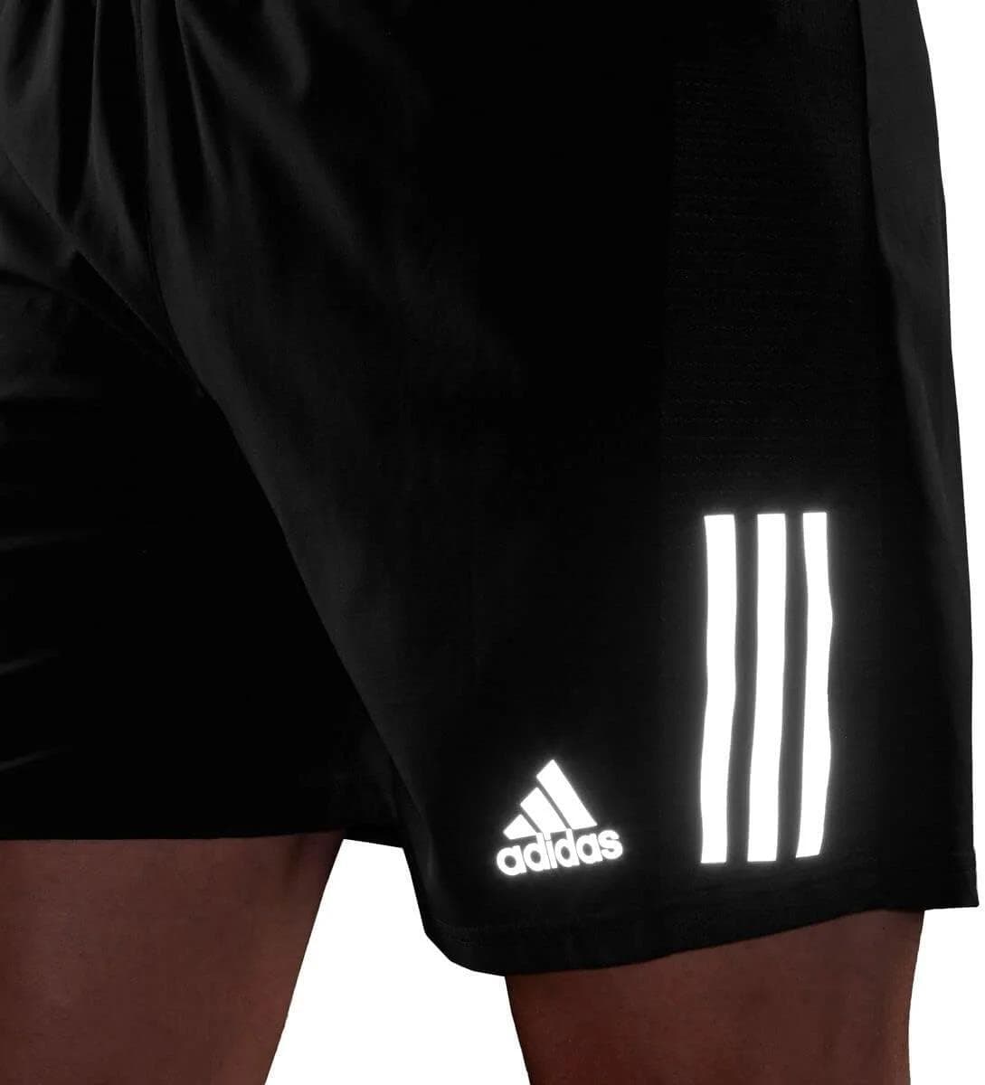 adidas Men's Aeroready Own The Run 7 inch Reflective Running Shorts Black XL - Thumbnail 8