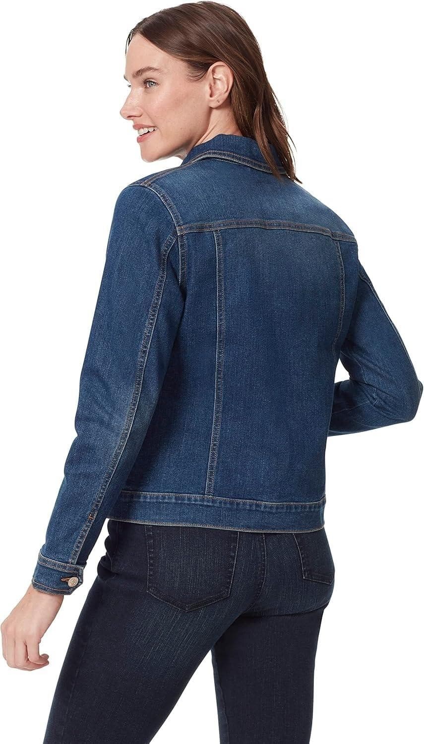 Gloria Vanderbilt Women's Amanda Soft Stretch Denim Jean Jacket XL $76 Value - Thumbnail 5