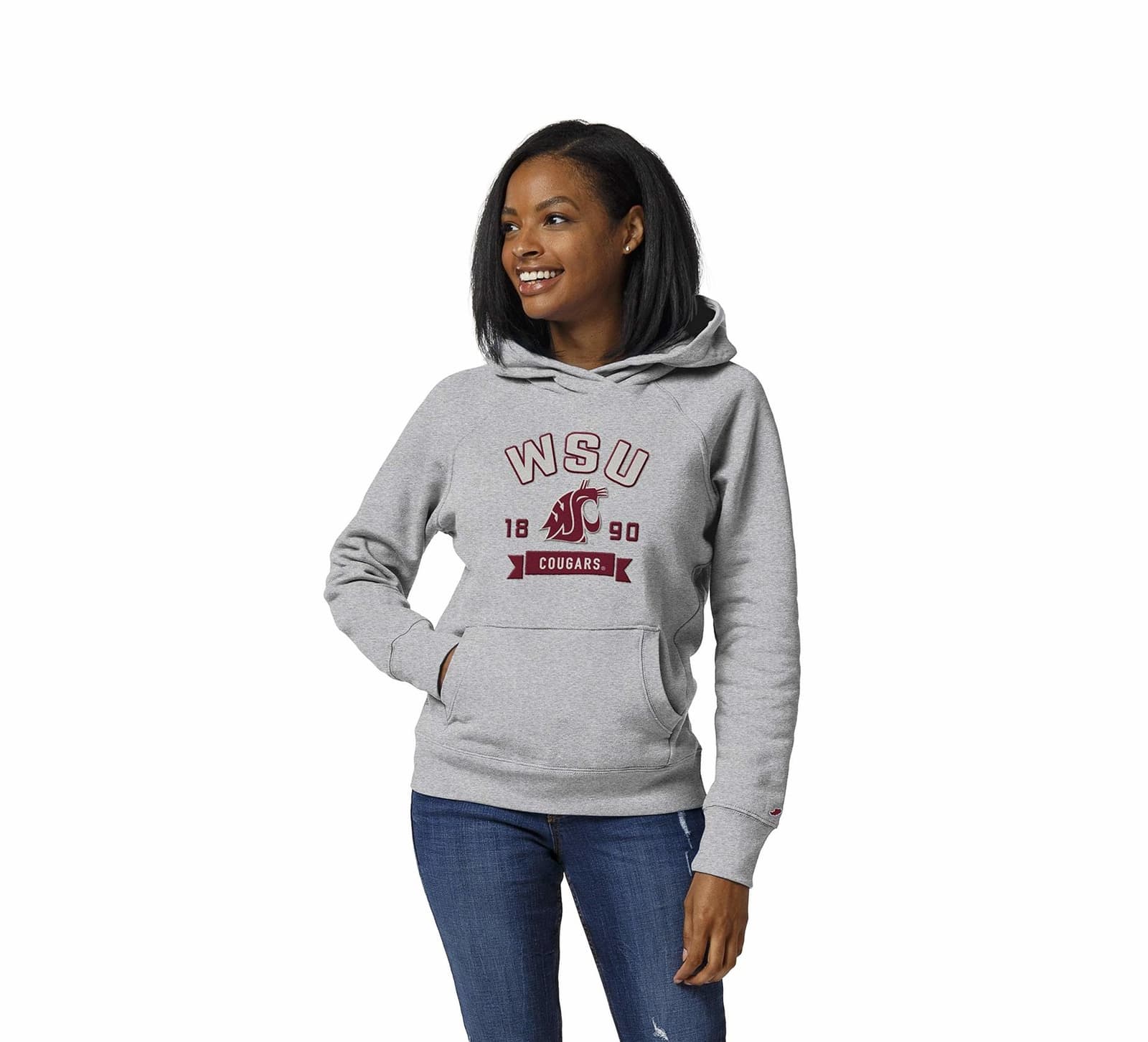 League Brand Women's Washington State University Cougars Academy Pullover Hoodie