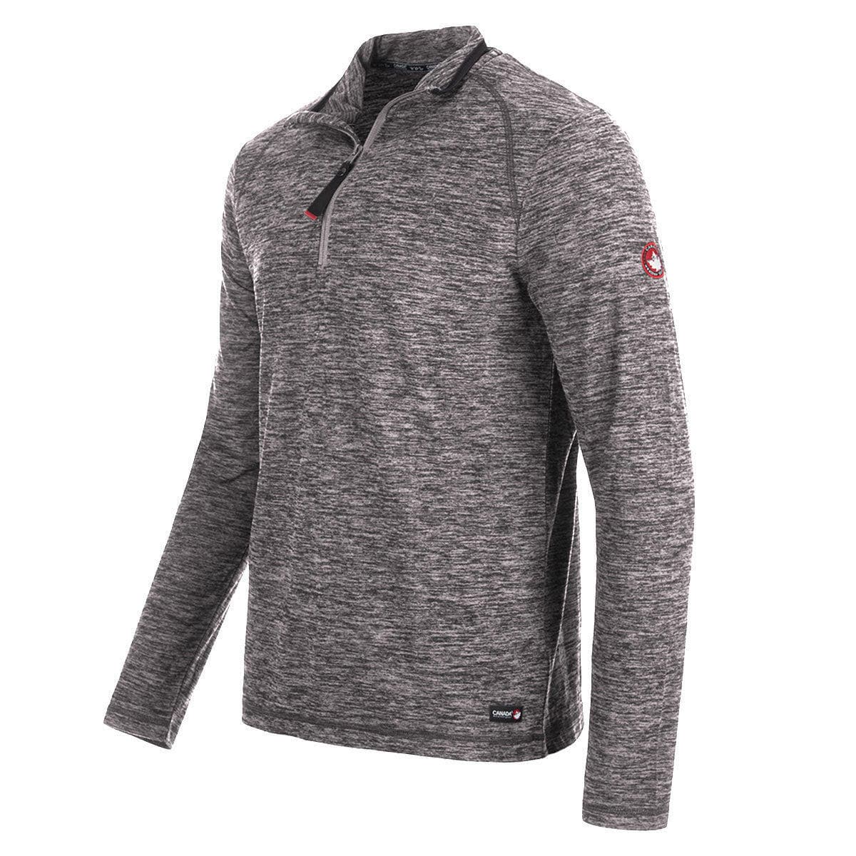 Canada Weather Gear Quarter Zip Pullover Top Grey Large $72 Value - Thumbnail 3
