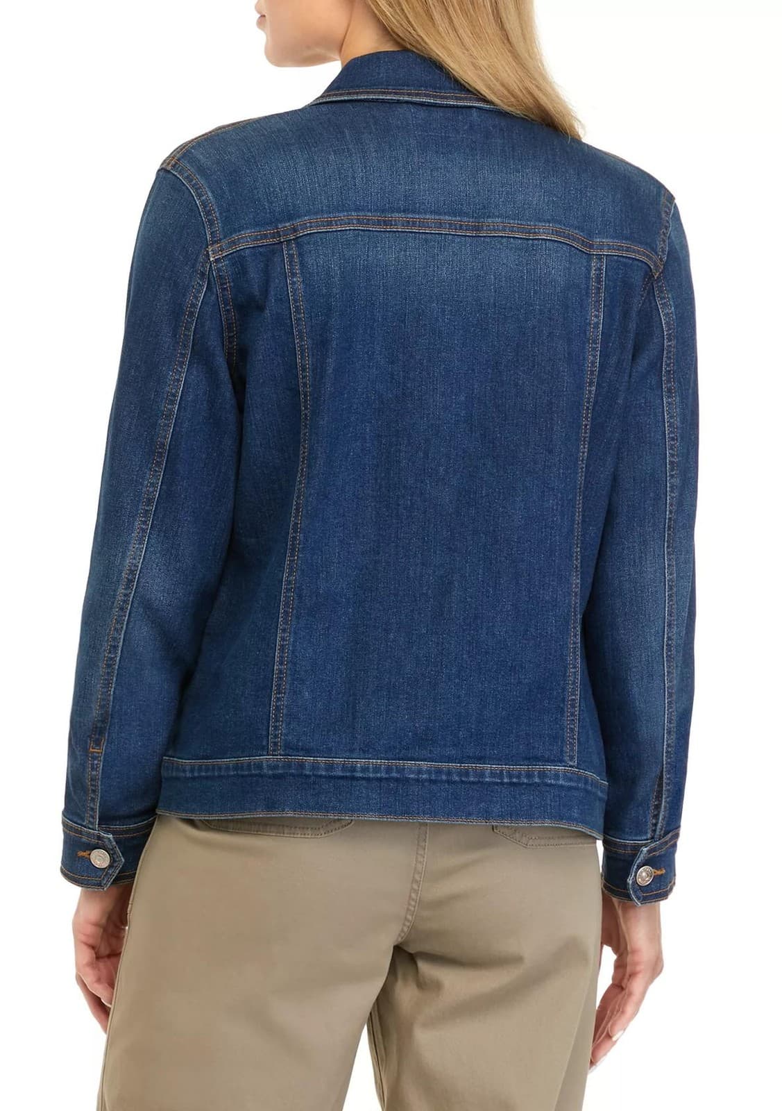 Gloria Vanderbilt Women's Amanda Soft Stretch Denim Jean Jacket XL $76 Value - Thumbnail 3