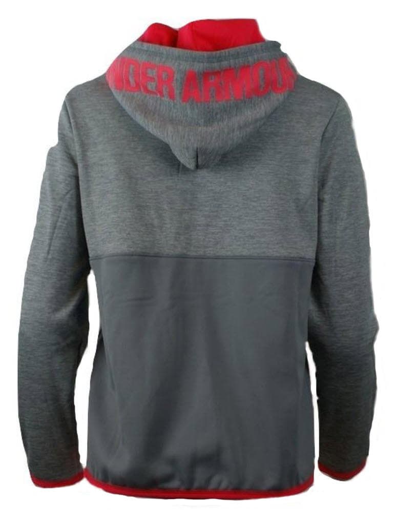 Under Armour Girl's Athletic Storm Fleece Half-Zip Hoodie Grey XL $55 Value - Thumbnail 2