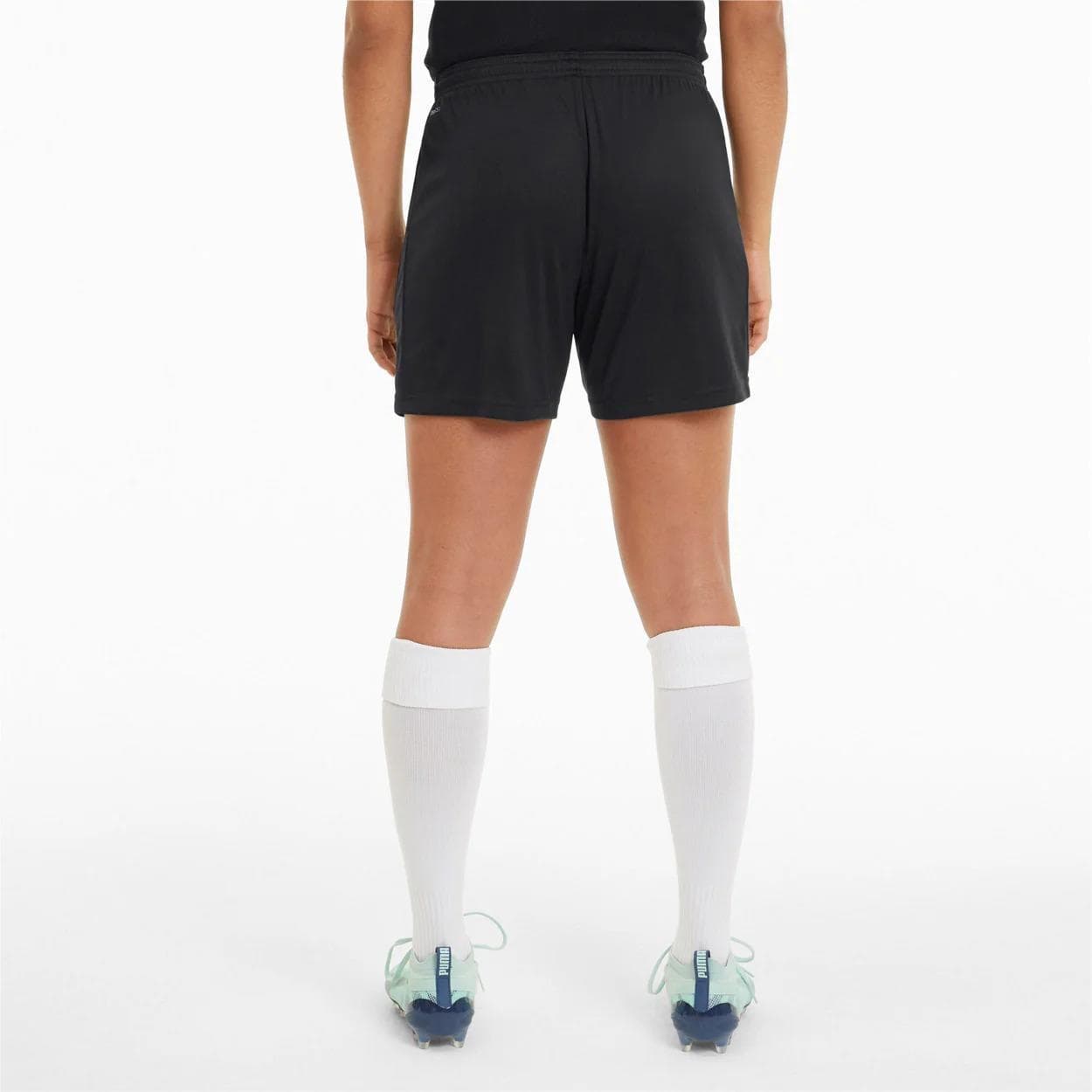 Puma Women's Drycell Teamgoal Athletic Knit Shorts Black Large - Thumbnail 2