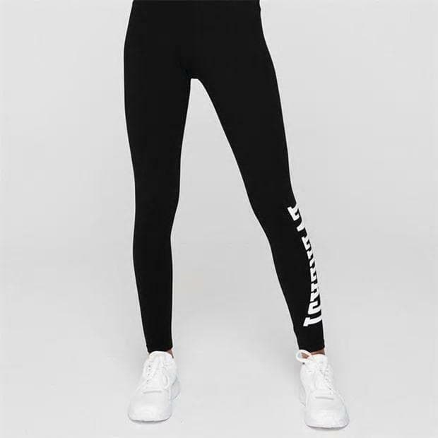 Everlast Women's Soft Breathable Cotton Blend Leggings Black Size 12 - Thumbnail 4