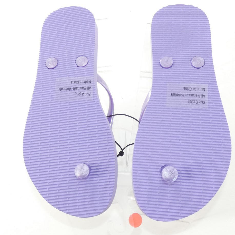 West Loop Women's Flip Flops Thongs Purple Black S (5-6) M (7-8) L (9-10) - Thumbnail 8