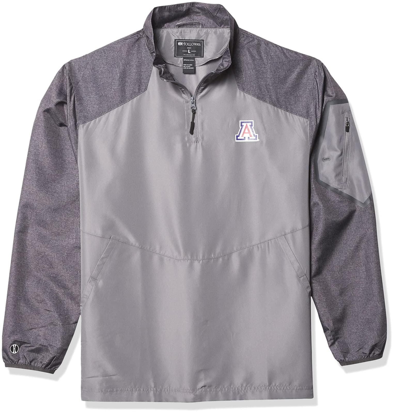 Holloway Arizona Wildcats Performance Hybrid Pullover Aero Tec Jacket Large - Thumbnail 5