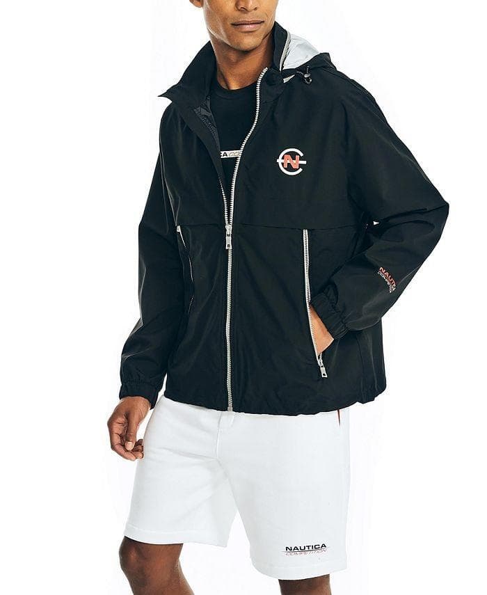 Nautica Competition Men's Weather Resistant Full Zip Jacket 2XL Black $160 Value - Thumbnail 2
