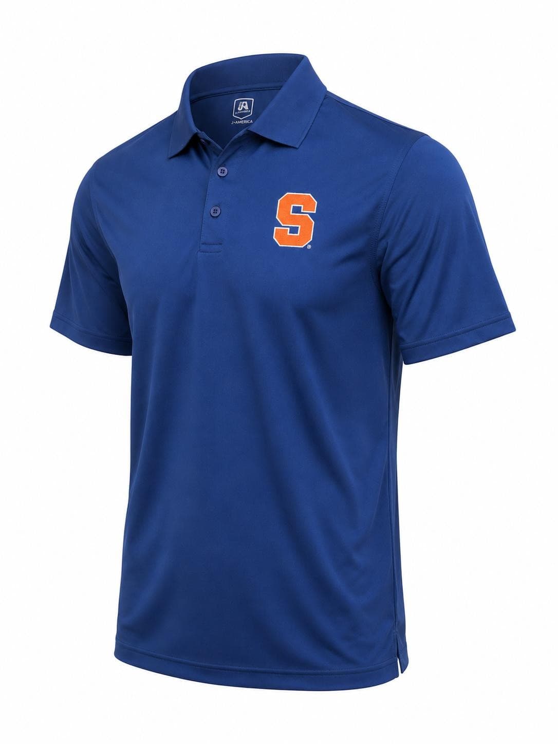 J.America Men's Syracuse Orangemen Polyester Short Sleeve Stance Medium Polo - Thumbnail 5