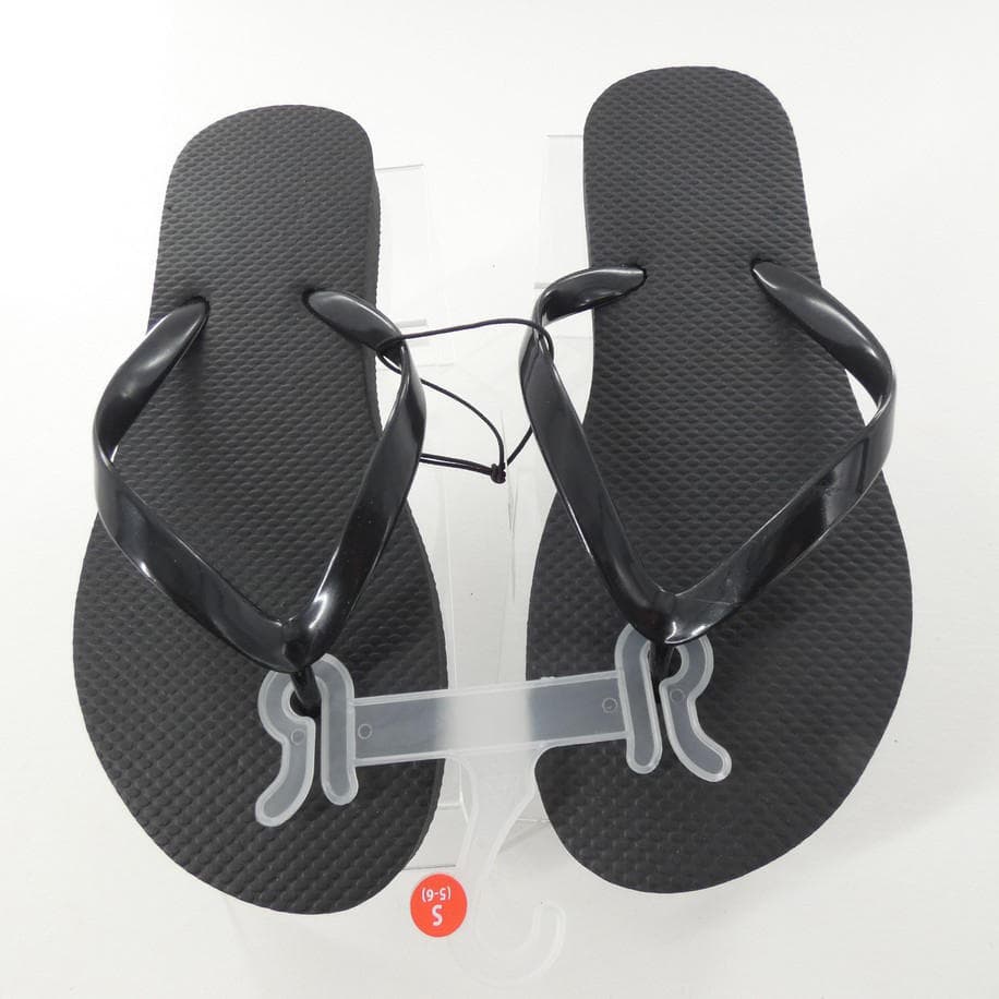 West Loop Women's Flip Flops Thongs Purple Black S (5-6) M (7-8) L (9-10) - Thumbnail 2