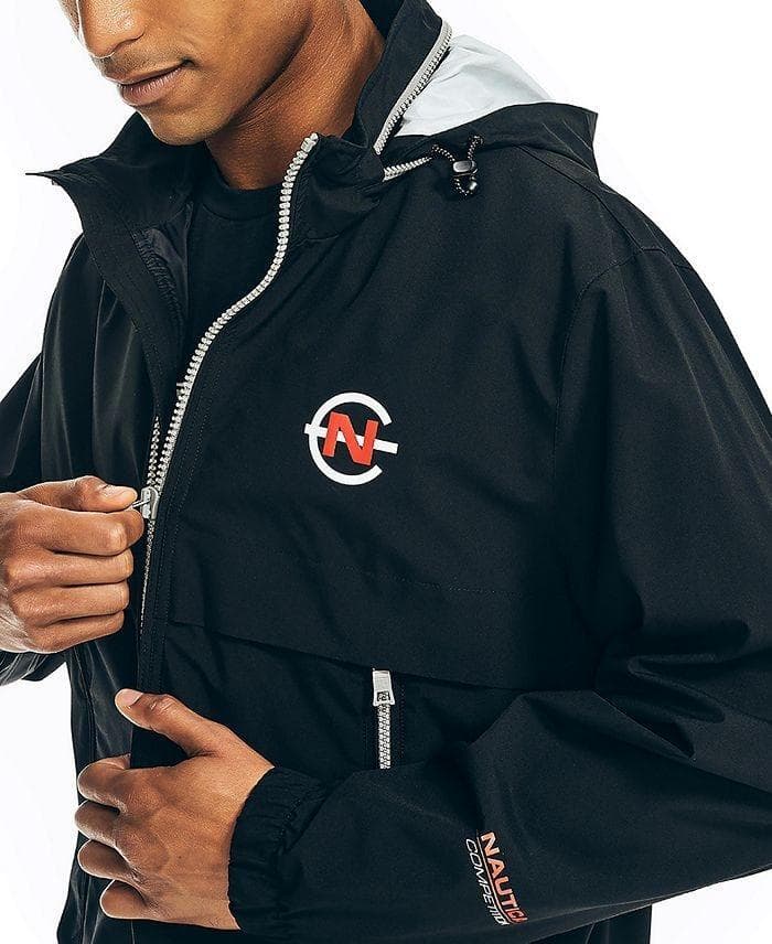 Nautica Competition Men's Weather Resistant Full Zip Jacket 2XL Black $160 Value - Thumbnail 4