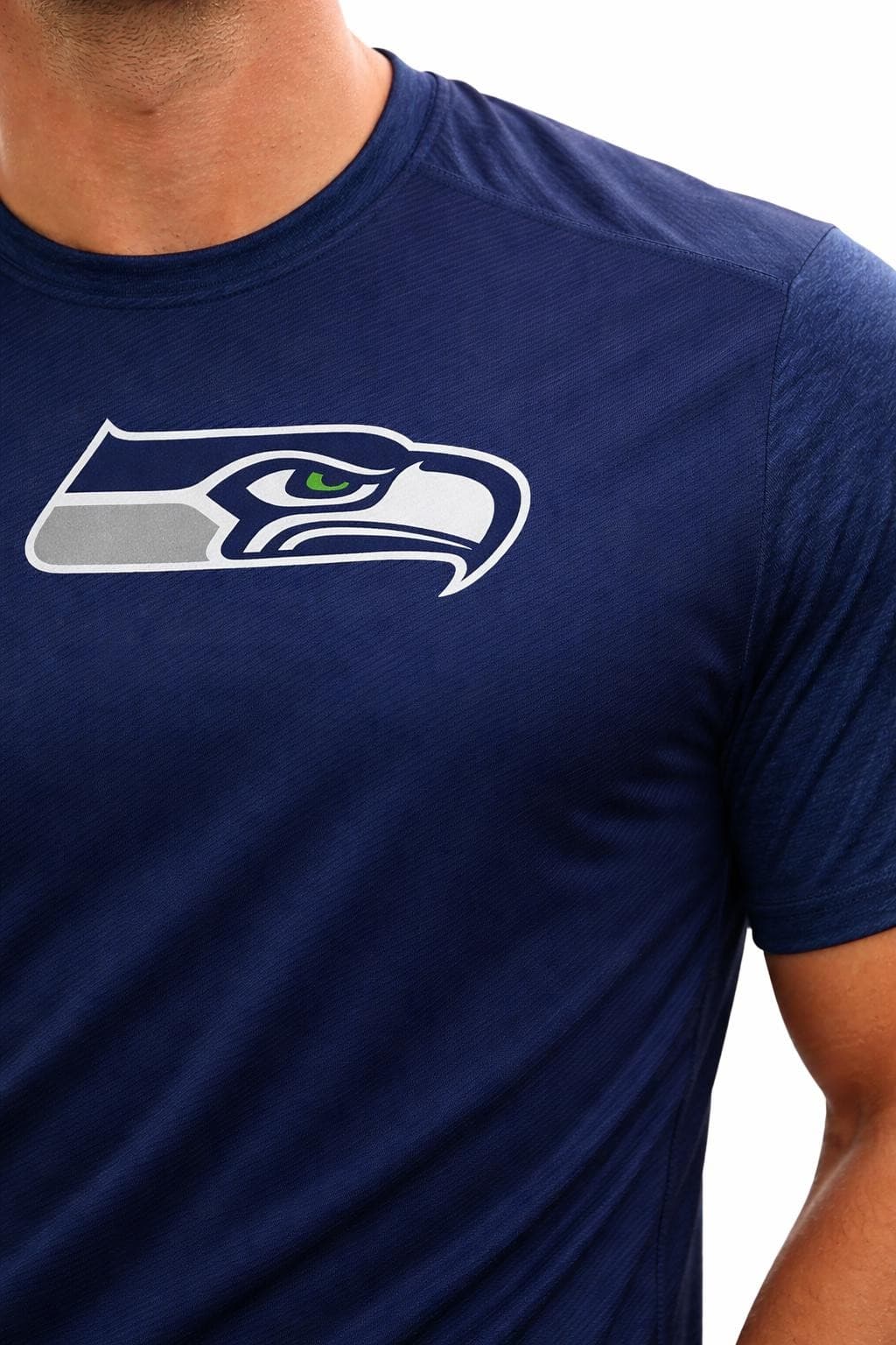 Majestic Men's Seattle Seahawks Cool Base Its Our Goal T-shirt XL College Navy - Thumbnail 5