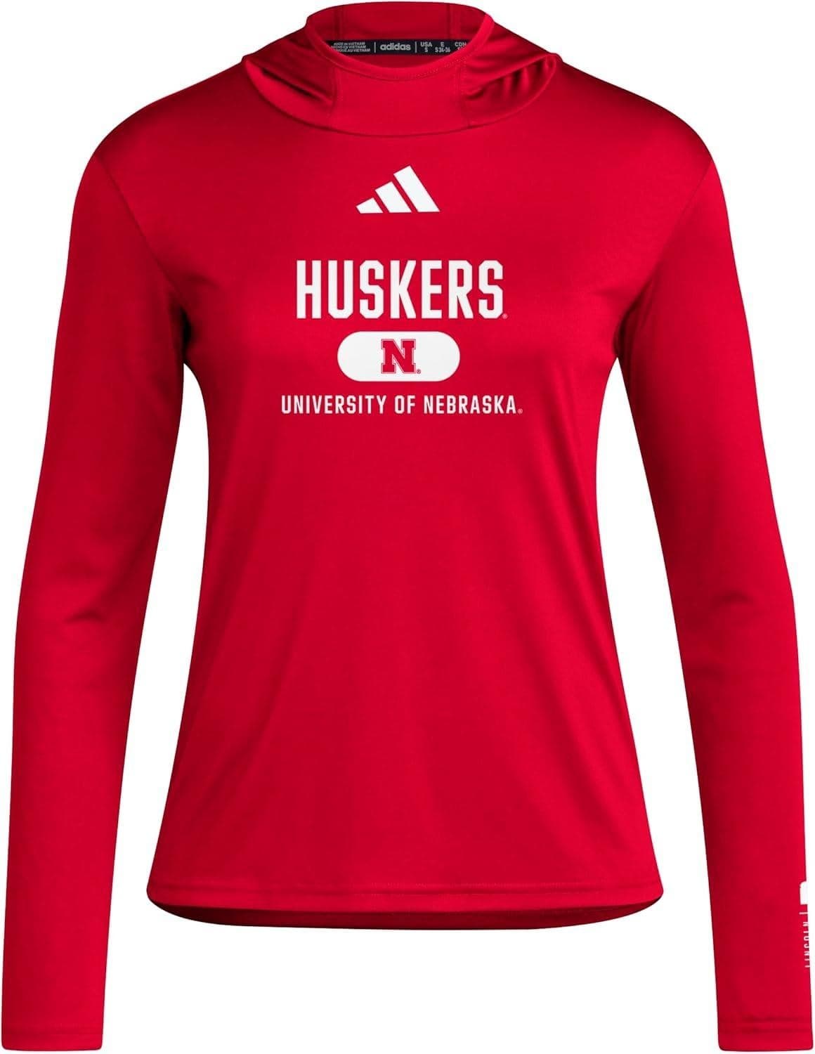 Adidas Women's Nebraska Cornhuskers Aeroready Designed for Training Hoodie LT - Thumbnail 3