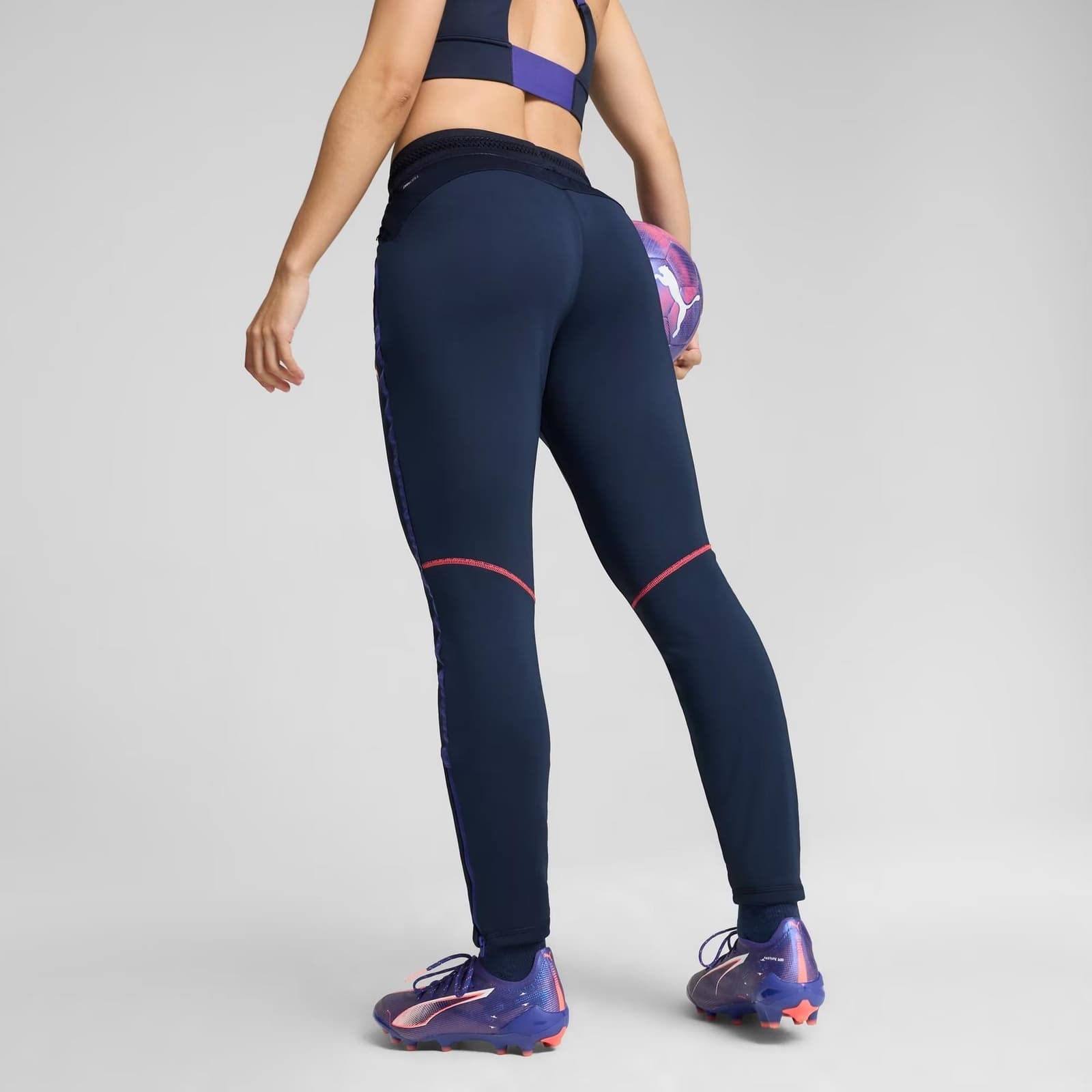 Puma Women's IndividualBlaze Drycell Moisture Wicking Training Pants Blue XL - Thumbnail 2