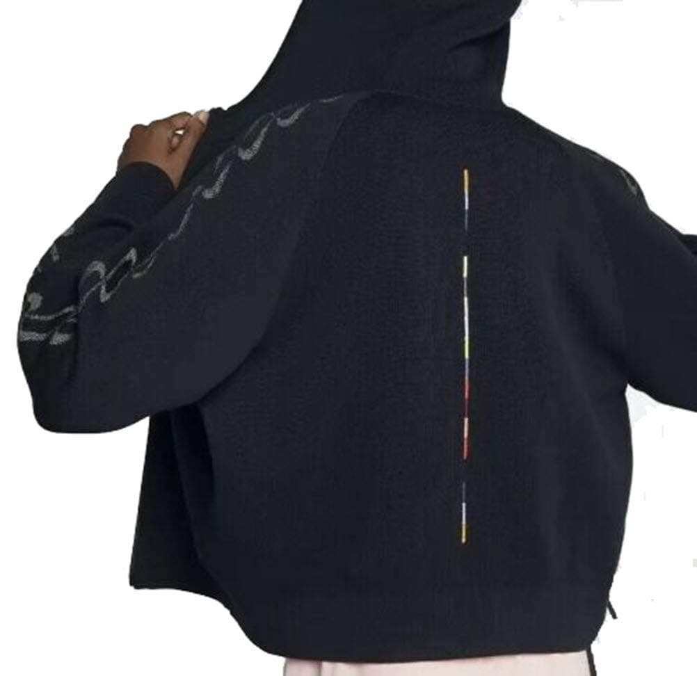 Nike NikeLab Womens Full-Zip Hooded NRG NWCC Knit Jacket - Black (Medium) - Thumbnail 3