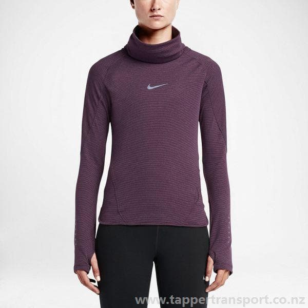 Nike Women's Aeroreact Long Sleeve Training Top Atomic Purple Small $135 Value - Thumbnail 4