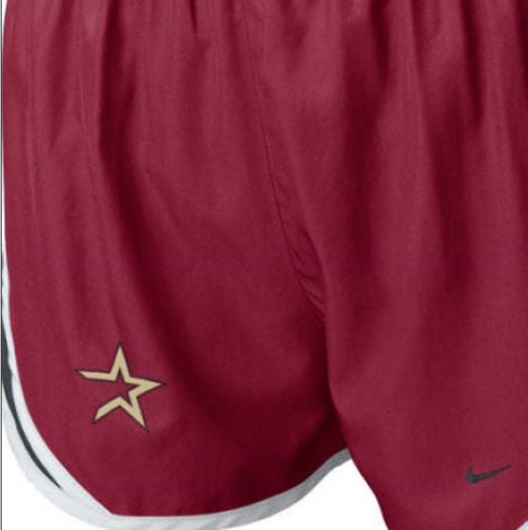 Nike Women's Houston Astros Dri-Fit Tempo Shorts Red X-Small - Thumbnail 3