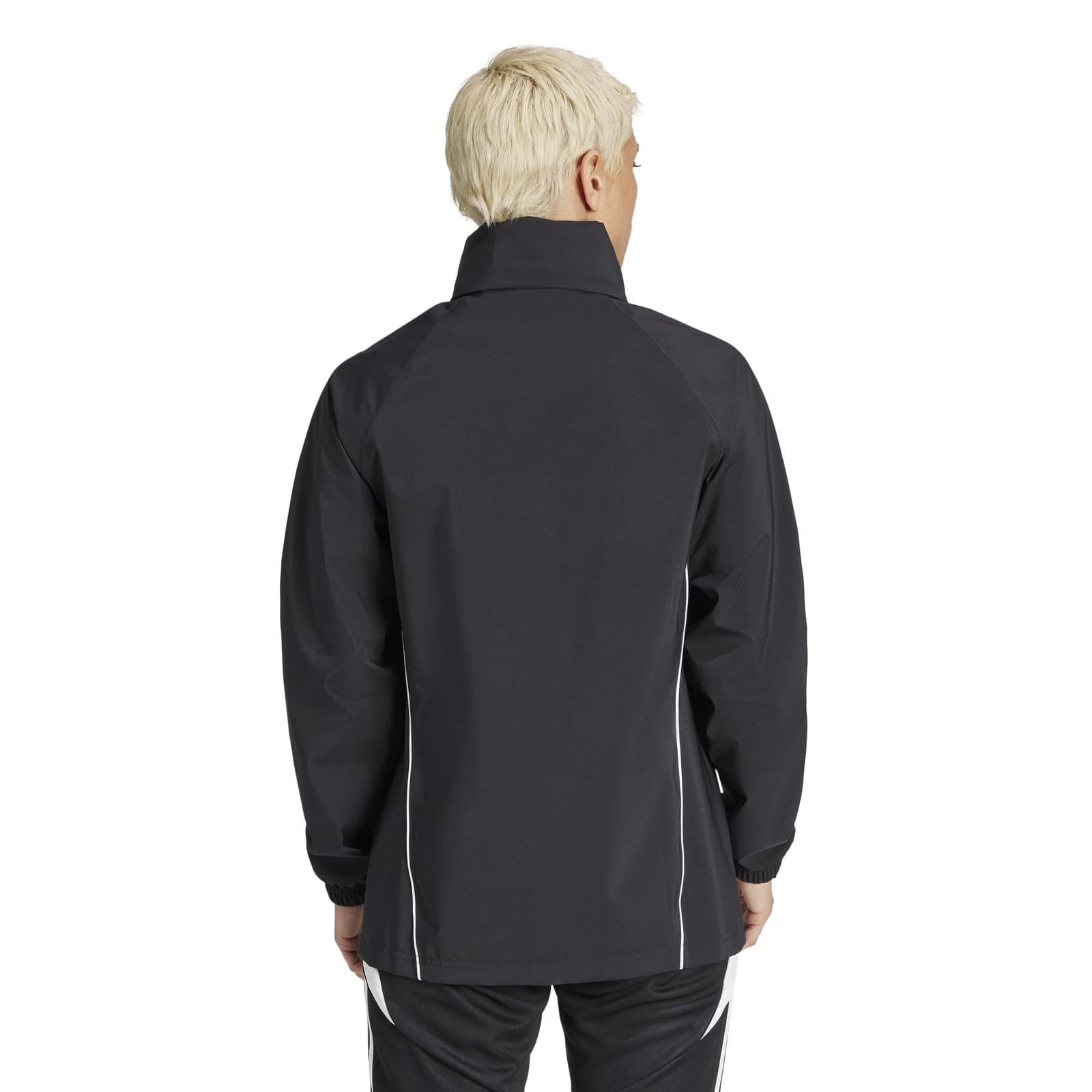 adidas Women's Tiro Rain.rdy Full Zip Hooded Jacket Black Medium $170 Value - Thumbnail 2