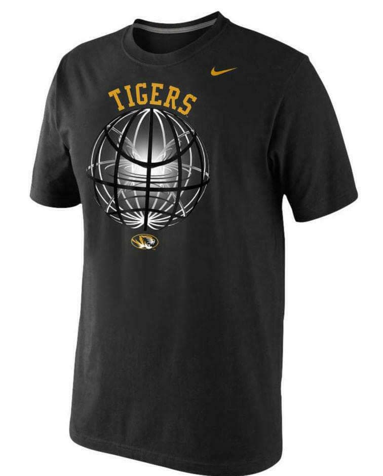 Nike Men's LSU Tigers Basketball Power Glowball Cotton T-shirt Black X-Large - Thumbnail 4