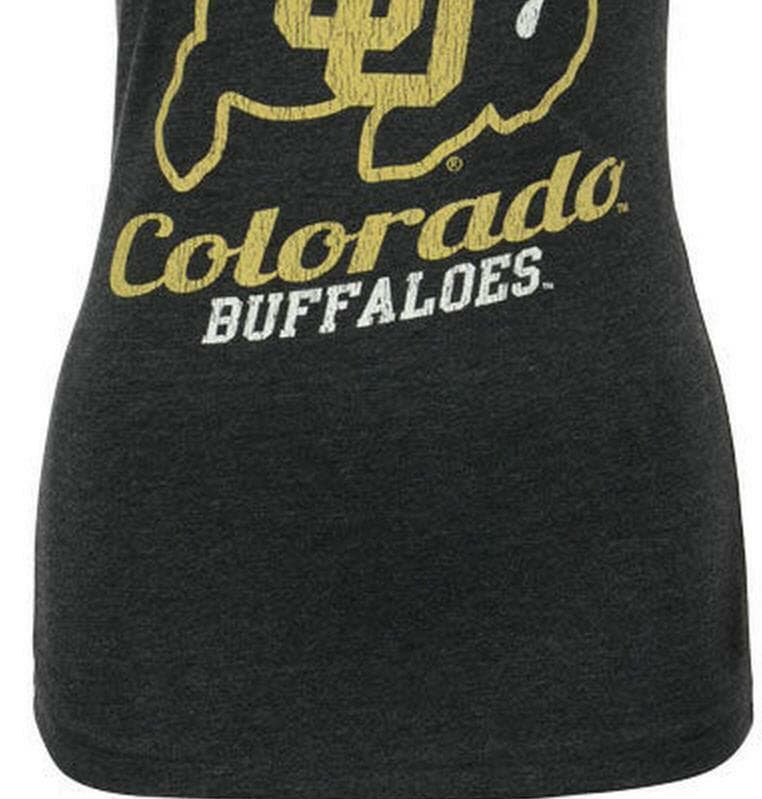 Colosseum Women's Colorado Buffaloes Tabloid Short Sleeve Tee Black Large - Thumbnail 4