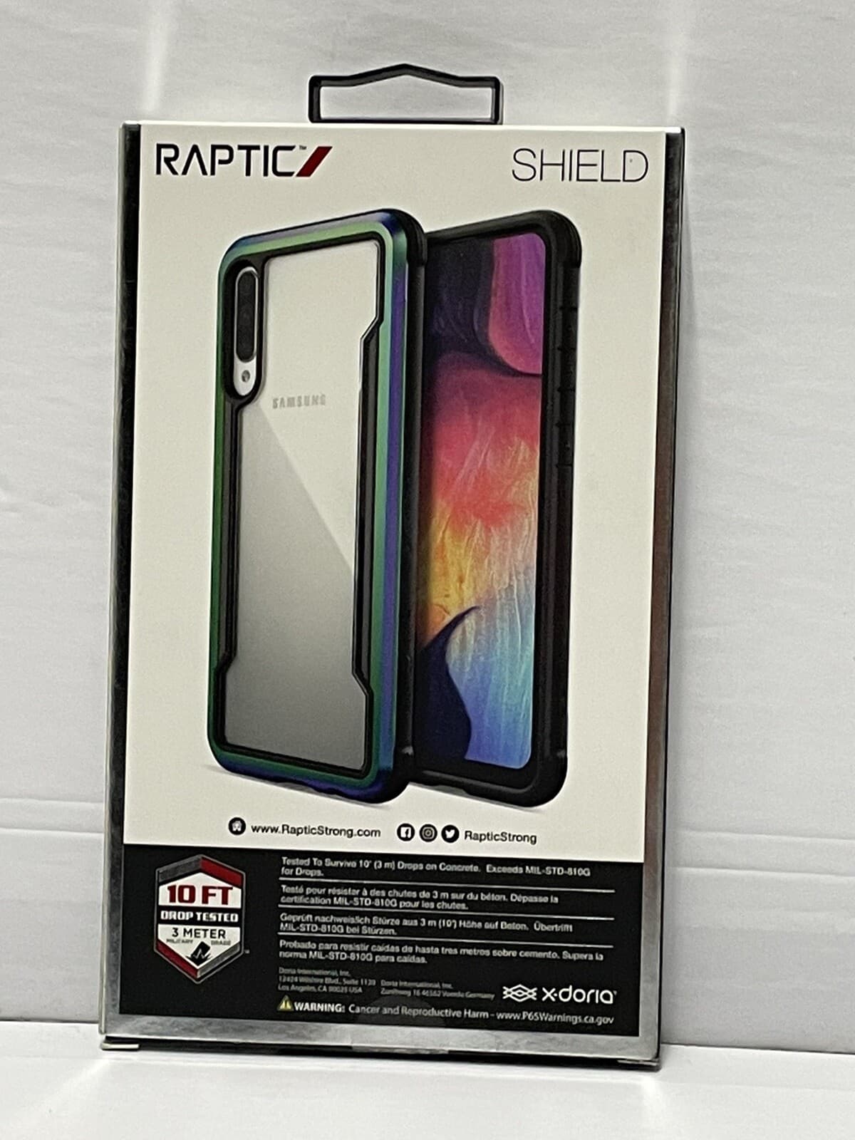 Raptic Shield Samsung Galaxy A50 Phone Case Shockproof Iridescent - Thumbnail 9