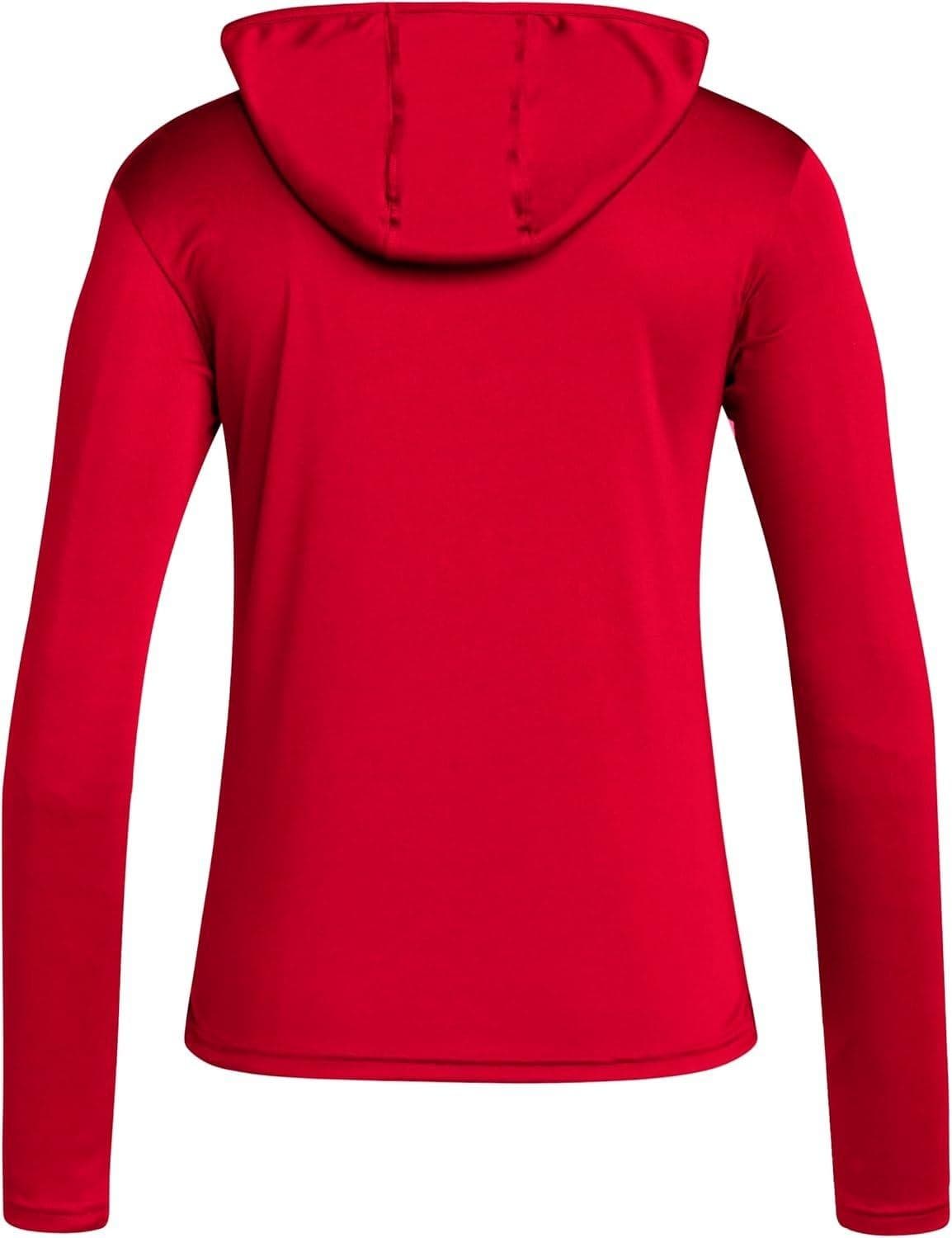 Adidas Women's Nebraska Cornhuskers Aeroready Designed for Training Hoodie LT - Thumbnail 2