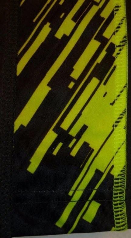 Nike Boy's Dri-Fit Polyester Side Panel Shorts Anthracite Black & Volt Large - Thumbnail 6