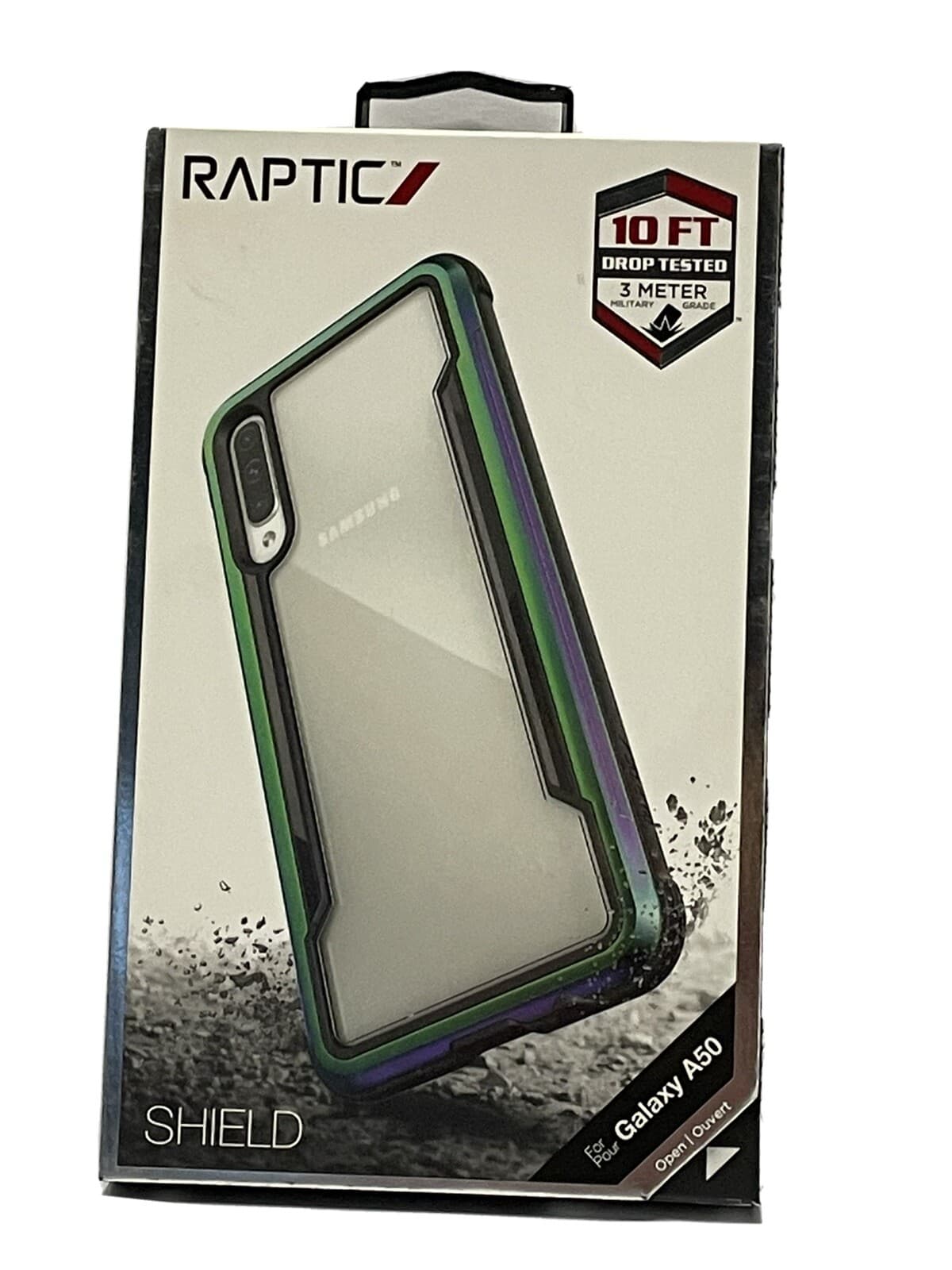 Raptic Shield Samsung Galaxy A50 Phone Case Shockproof Iridescent - Thumbnail 2