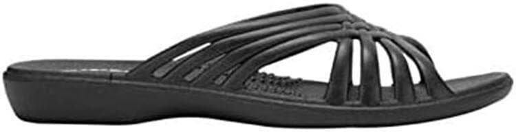 Okabashi Women's Arch Support Venice Slides Flip Flops Black Large 9.5-10.5 - Thumbnail 3