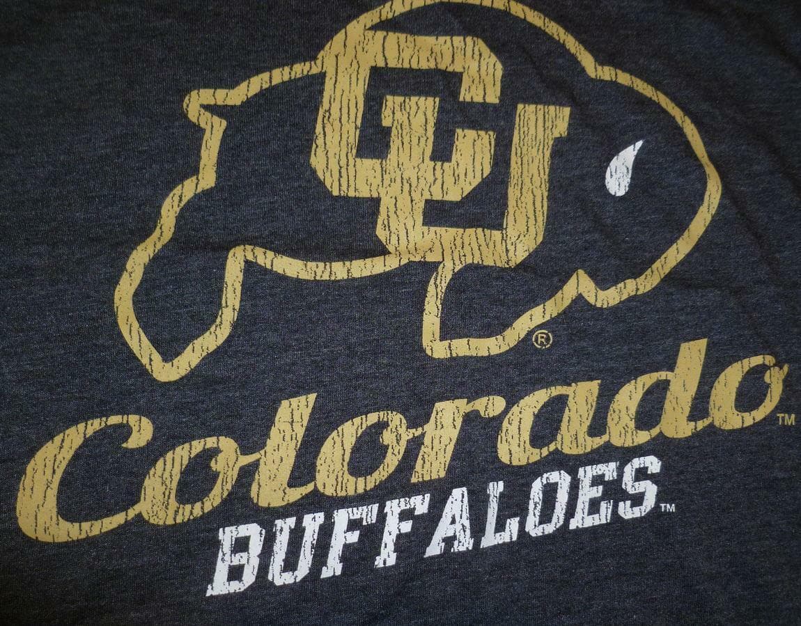 Colosseum Women's Colorado Buffaloes Tabloid Short Sleeve Tee Black Large - Thumbnail 6