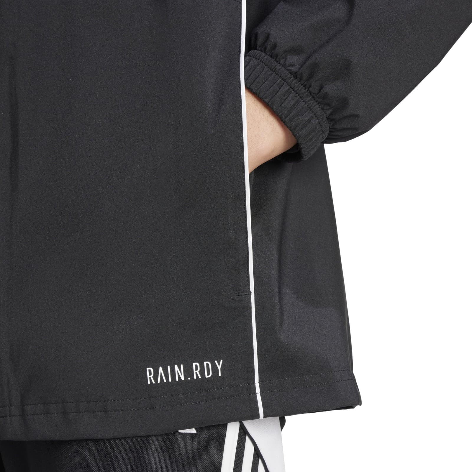 adidas Women's Tiro Rain.rdy Full Zip Hooded Jacket Black Medium $170 Value - Thumbnail 6
