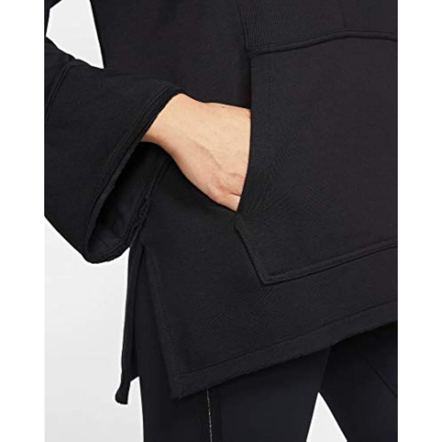 Nike Women's Yoga Luxe Long Sleeve Baja Hoodie Small Black $110 Value - Thumbnail 3