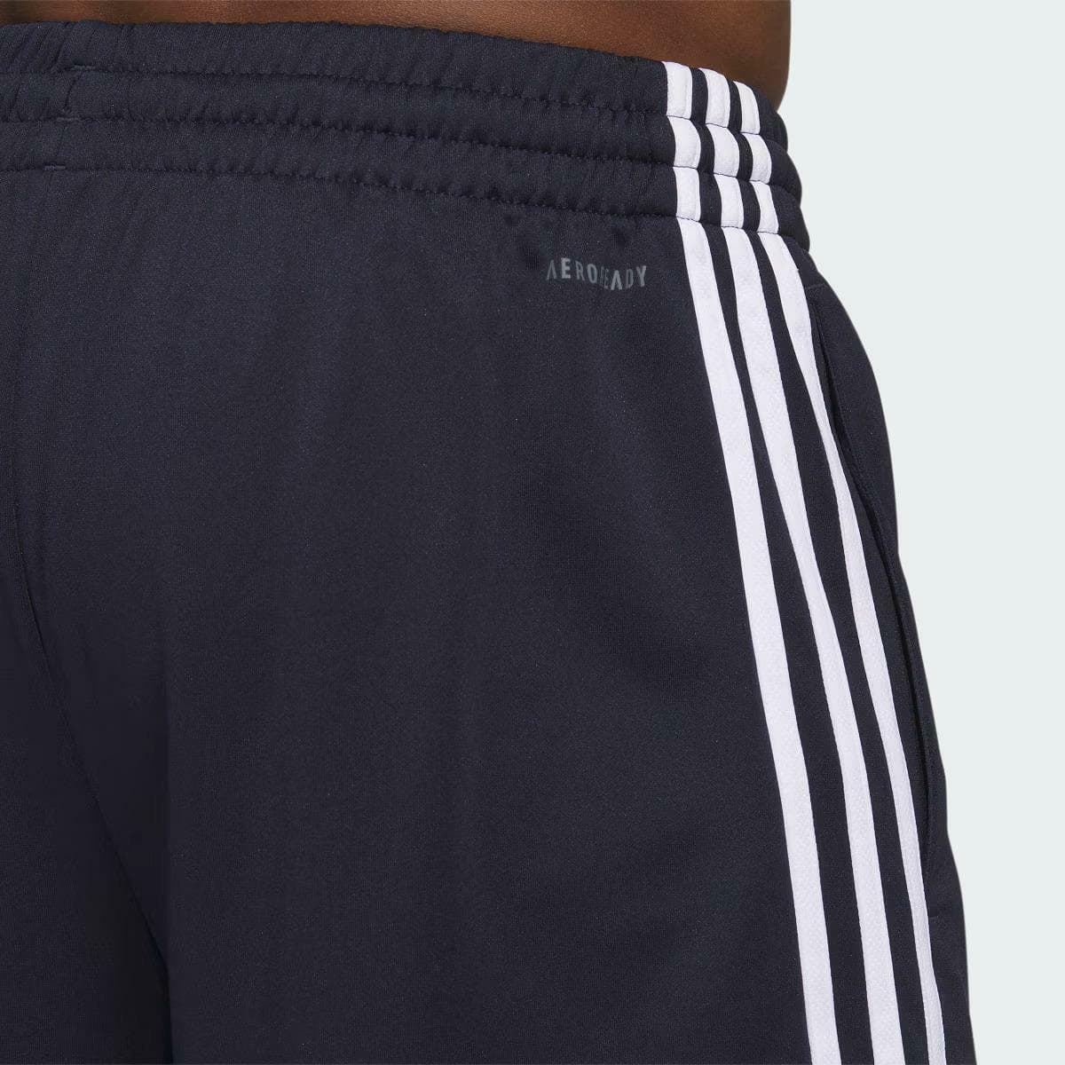 adidas Men's Legends 3-Stripes 7 inch Basketball Shorts Ink Blue/White X-Large - Thumbnail 7