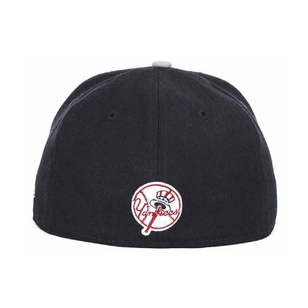 New Era New York Yankees Scripter Fitted Cap 7 1/8 59Fifty Navy Blue Gray - Thumbnail 4