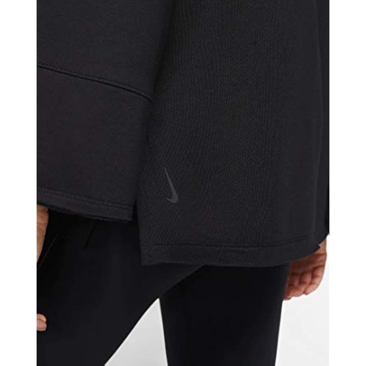 Nike Women's Yoga Luxe Long Sleeve Baja Hoodie Small Black $110 Value - Thumbnail 4