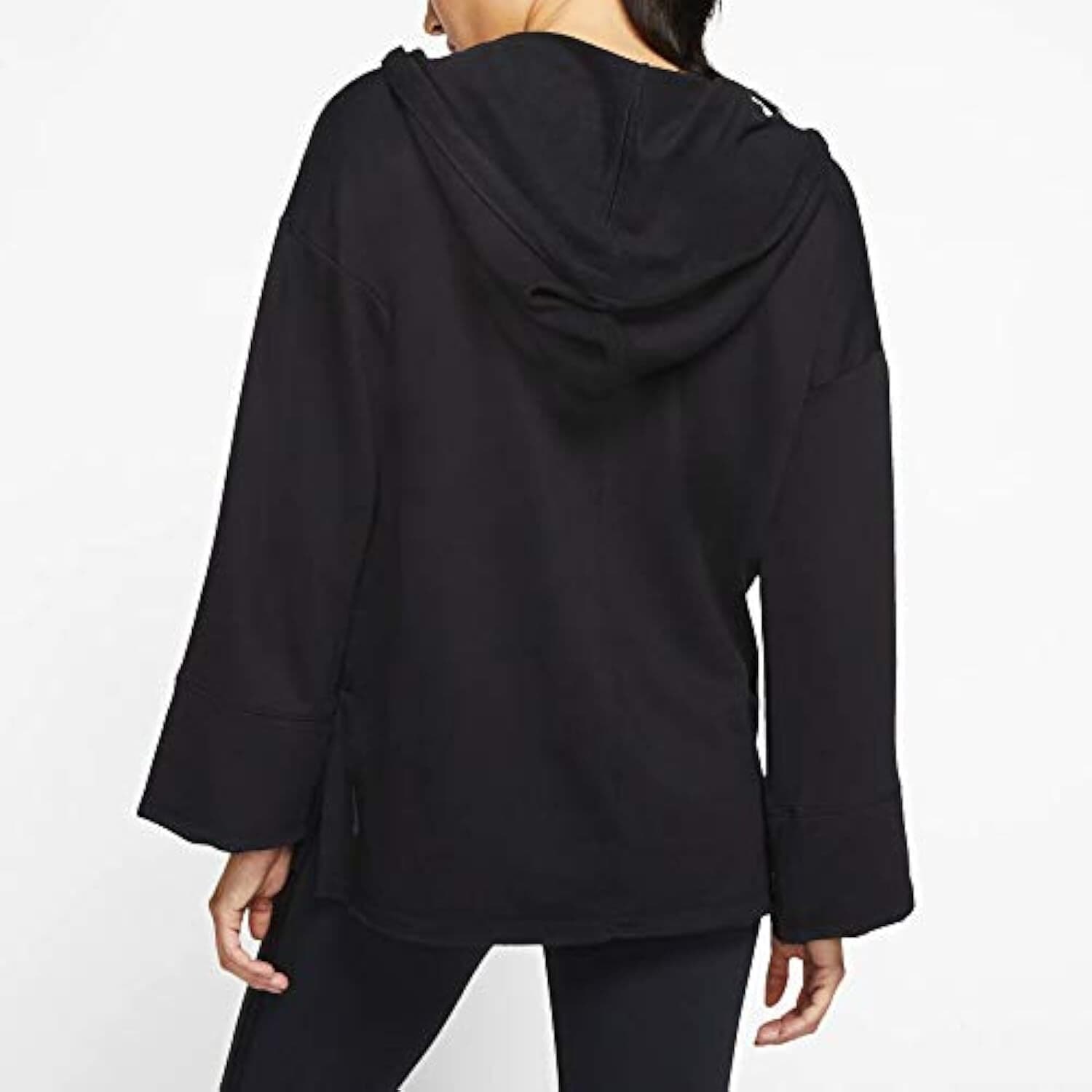 Nike Women's Yoga Luxe Long Sleeve Baja Hoodie Small Black $110 Value - Thumbnail 2
