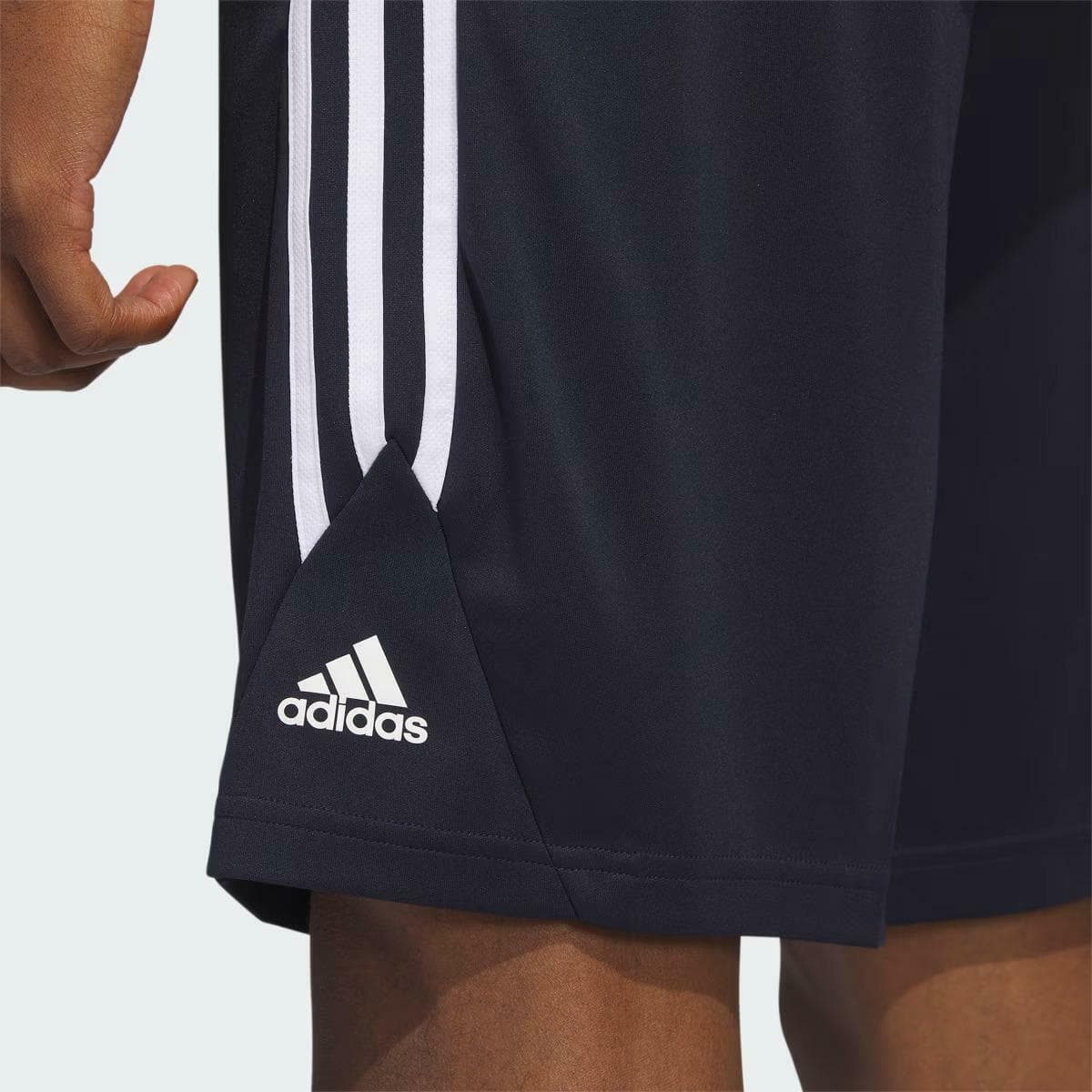 adidas Men's Legends 3-Stripes 7 inch Basketball Shorts Ink Blue/White X-Large - Thumbnail 8