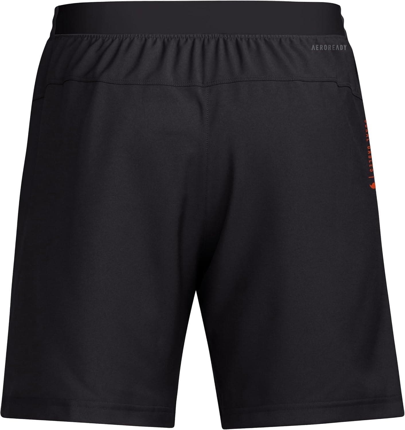 adidas Men's Indiana Hoosiers Aeroready Team Shorts Black 3XL $65 Value - Thumbnail 2