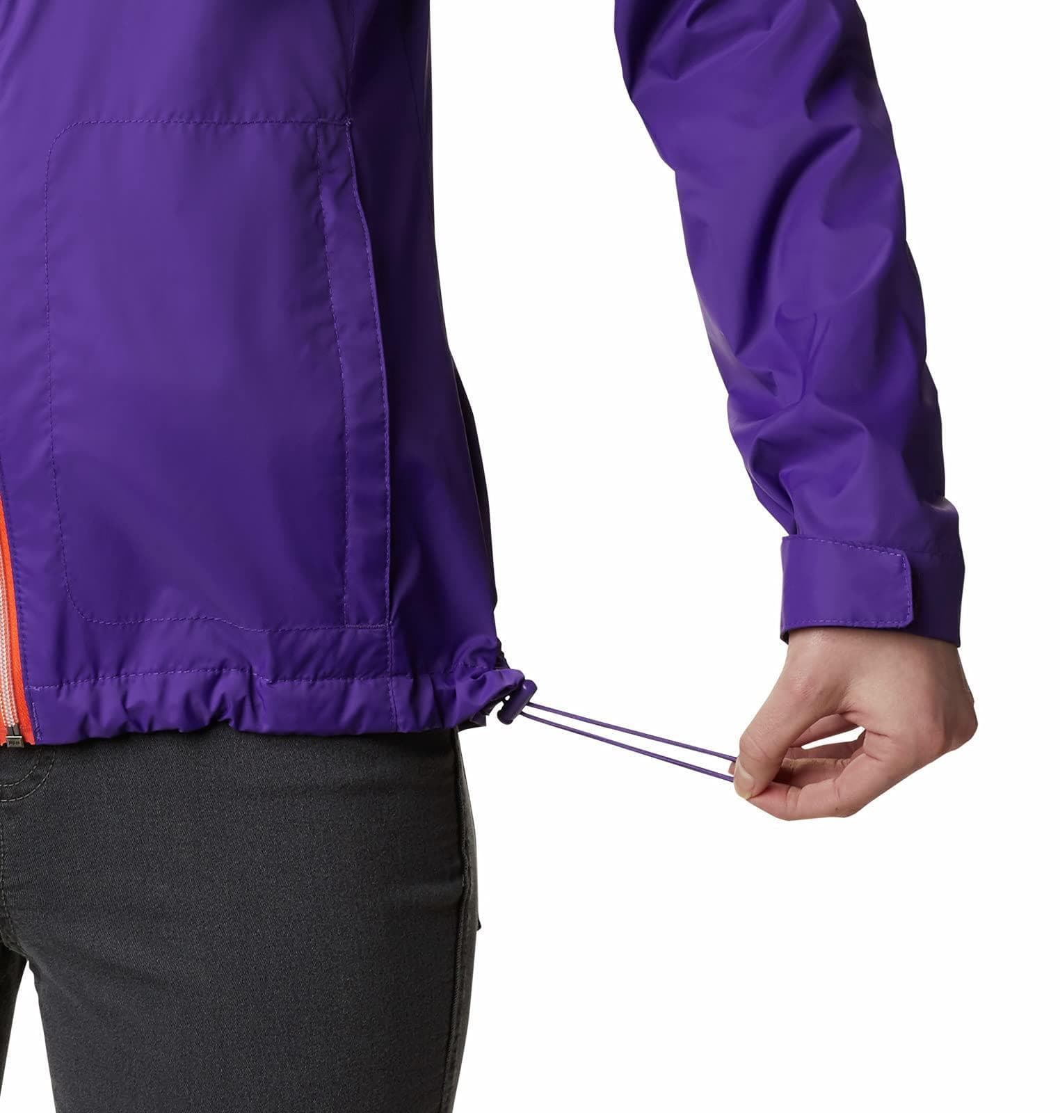 Columbia Women's Clemson Tigers Waterproof Hooded Jacket Purple Large - Thumbnail 7
