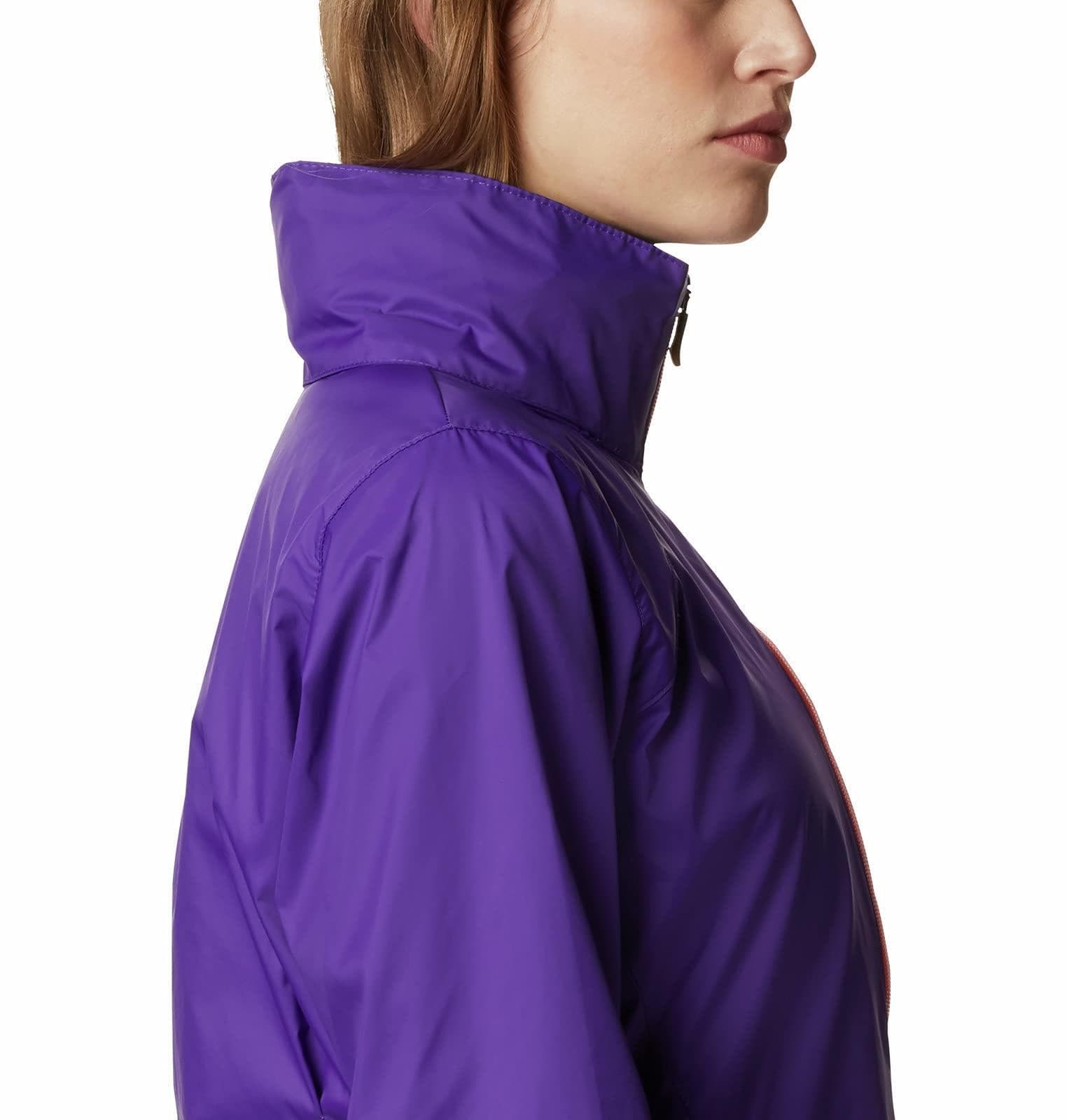 Columbia Women's Clemson Tigers Waterproof Hooded Jacket Purple Large - Thumbnail 6