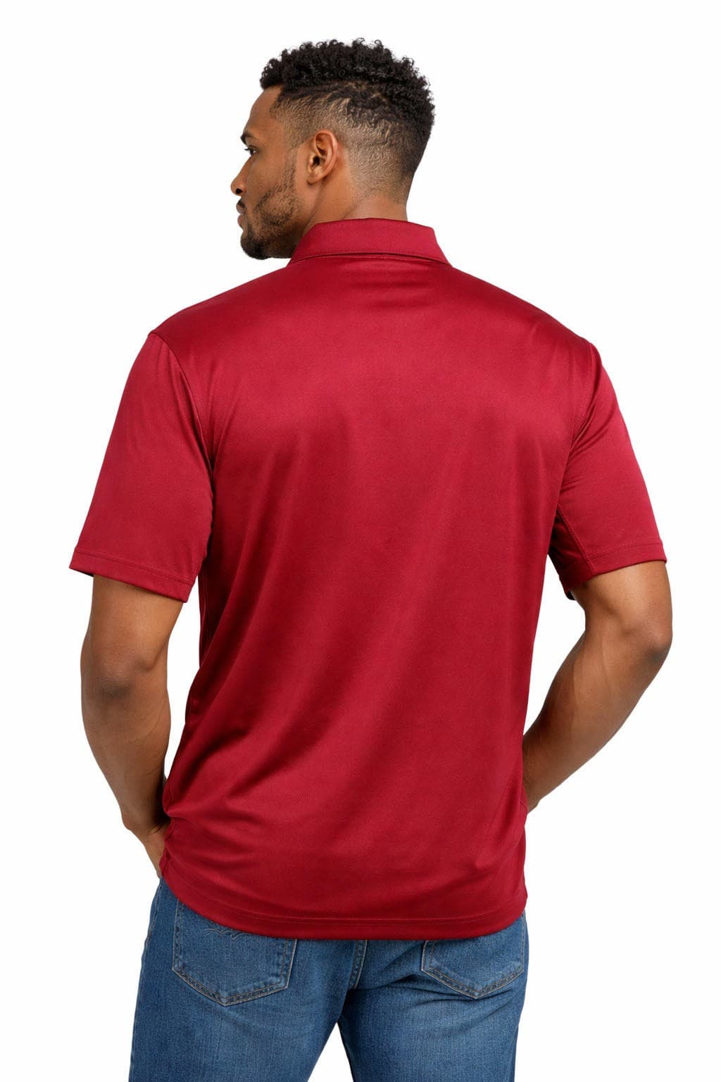 Nike Men's Arizona Cardinals Dri-Fit Coaches Elite Polo Red Small $86 Value - Thumbnail 4