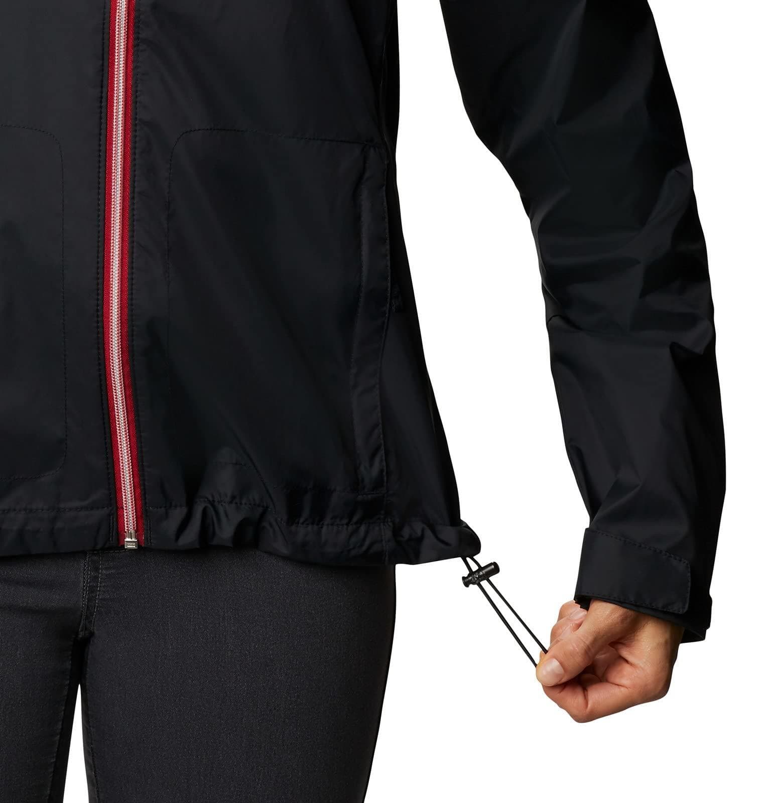 Columbia Women's Alabama Crimson Tide Waterproof Hooded Jacket Black Large - Thumbnail 6
