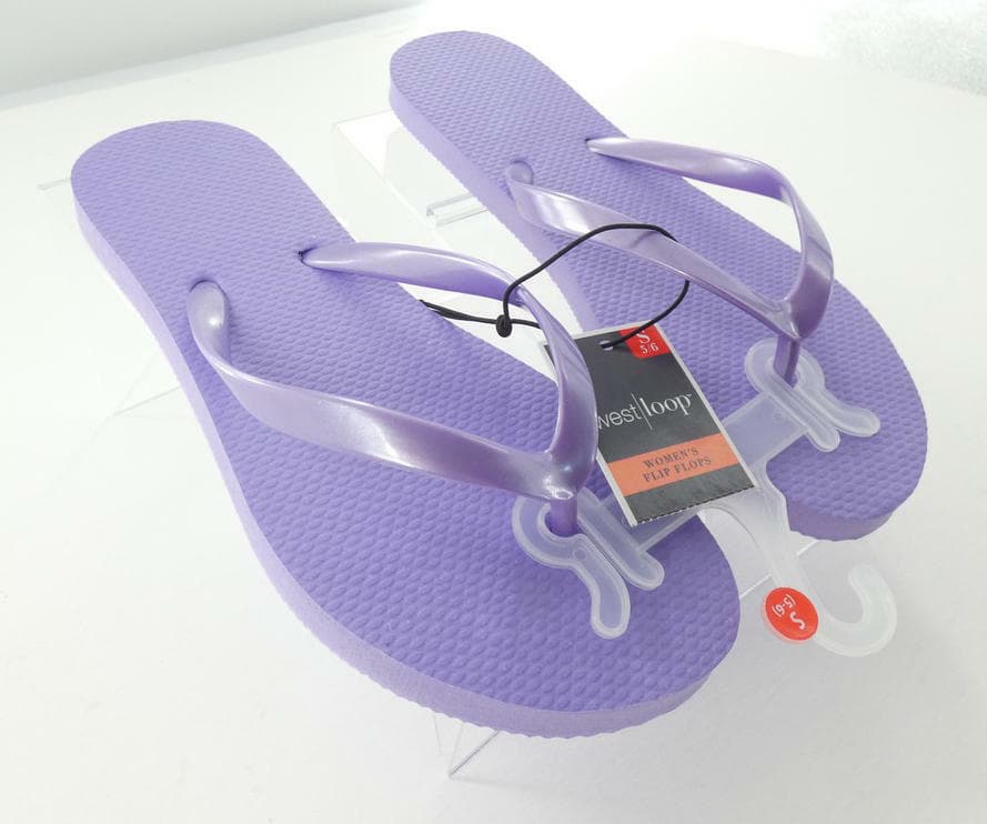 West Loop Women's Flip Flops Thongs Purple M (7-8) Sandals Shoes - Thumbnail 8