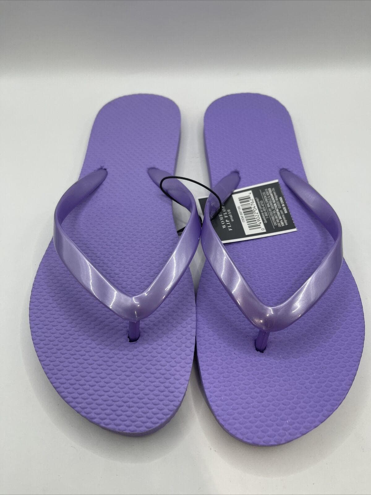 West Loop Women's Flip Flops Thongs Purple M (7-8) Sandals Shoes - Thumbnail 3