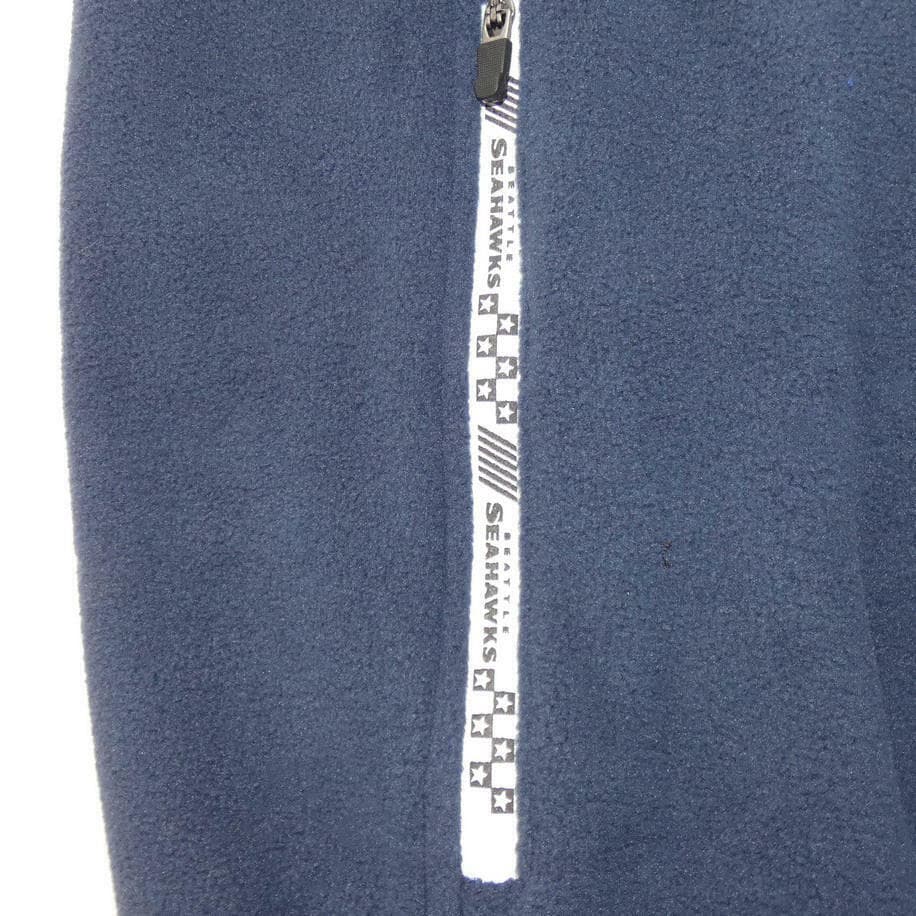 Ultra Game Men's Seattle Seahawks Polar Fleece Full Zip Vest College Blue Medium - Thumbnail 7