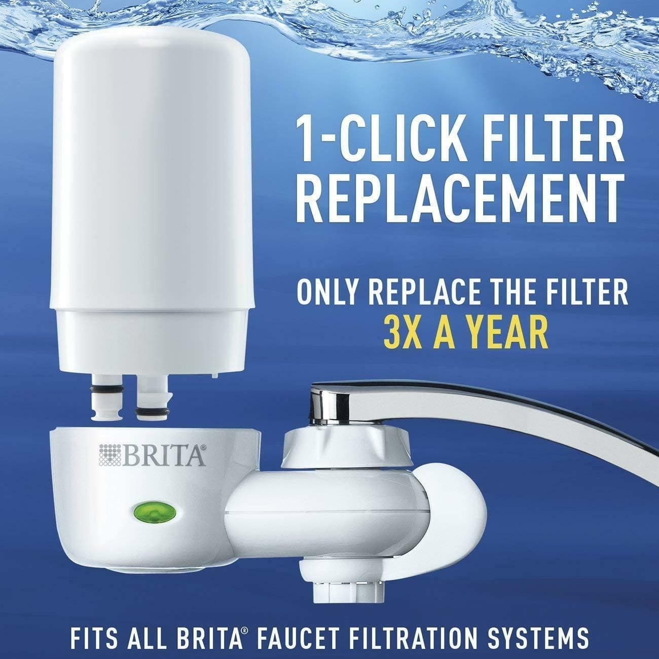 Brita On Tap Water Filtration System Replacement Filter Purifier Cleans Lead - Thumbnail 8